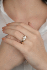 14 Ayar Altın Taşlı Yüzük 902 - Görsel 3