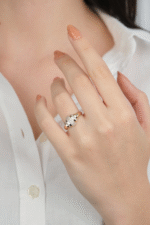 14 Ayar Altın Taşlı Yüzük 902 - Görsel 2