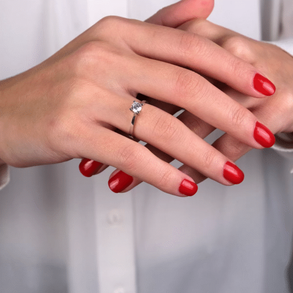 14 Ayar Altın Tektaş Yüzük 43