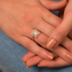 14 Ayar Sarı Altın Baget Yüzük 1