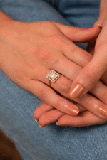 14 Ayar Sarı Altın Baget Yüzük 1