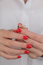 14 Ayar Altın Başak Yüzük 640 - Görsel 2