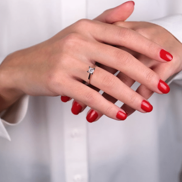 14 Ayar Altın Tektaş Yüzük 42