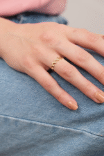 14 Ayar Altın Zigzag Yüzük 93