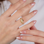 14 Ayar Altın Taşlı Sarılan Yüzük 585