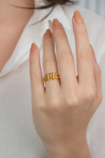 14 Ayar Altın Dorikalı Yüzük 889 - Görsel 3