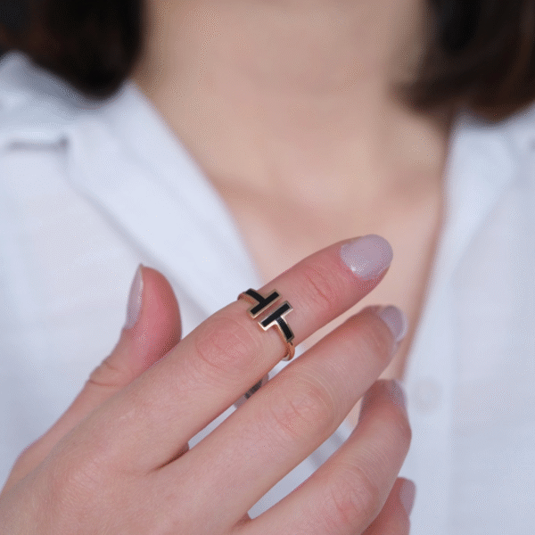 14 Rose Ayar Altın T Yüzük 509