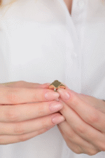 14 Ayar Altın Yonca Yüzük 527 - Görsel 4