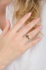 14 Ayar Altın Yonca Yüzük 527 - Görsel 2