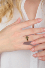 14 Ayar Altın Yonca Yüzük 527 - Görsel 3