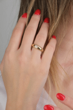 14 Ayar Altın Taşlı Yüzük 631 - Görsel 2