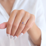 14 Ayar Altın Mor Taşlı Yüzük 397