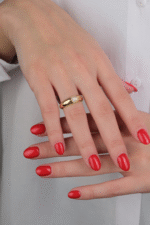 14 Ayar Altın Taşlı Yüzük 631 - Görsel 3