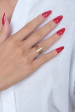 14 Ayar Altın Taşlı Yüzük 496 - Görsel 2