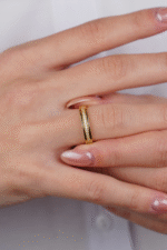 14 Ayar Altın Taşlı Yüzük 597 - Görsel 3