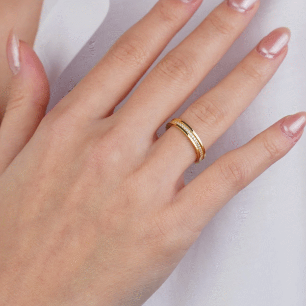 14 Ayar Altın Taşlı Yüzük 597