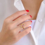 14 Ayar Altın Pembe Taşlı Yüzük 339