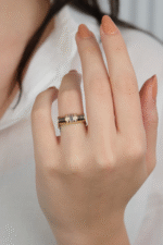 14 Ayar Altın Taş Detaylı Tasarım Yüzük 903 - Görsel 2