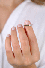 14 Ayar Altın Şekilli Taşlı Yüzük 776 - Görsel 2