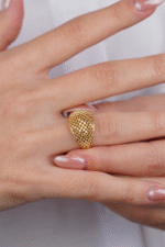 14 Ayar Altın Sade Yüzük 589 - Görsel 3