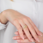 14 Ayar Altın Taşlı Sarmal Yüzük 679