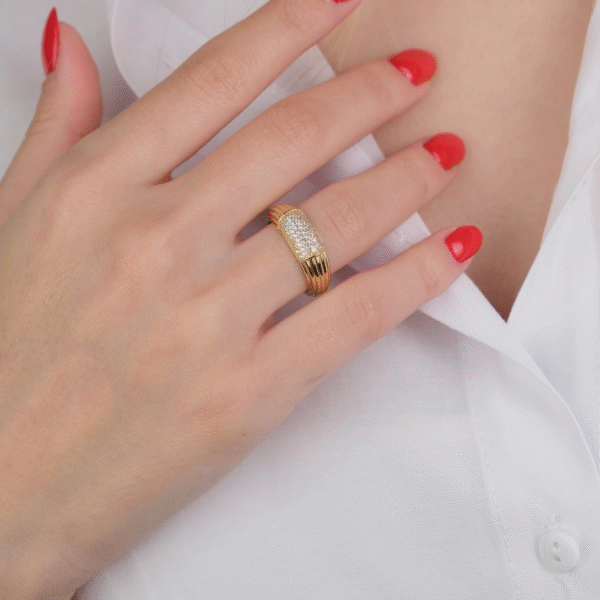 14 Ayar Altın Taşlı Yüzük 632