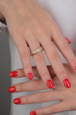 14 Ayar Altın Taşlı Yüzük 632 - Görsel 2