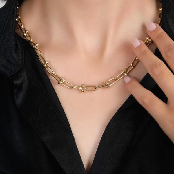 14 Ayar Altın T Zincir Kolye183