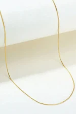 14 Ayar Altın 50 cm İtalyan Zincir Kolye 444 - Görsel 2