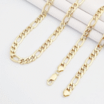 14 Ayar Altın 50 cm Figaro Zincir 348 - Görsel 2