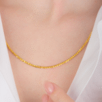 14 Ayar Altın Aynalı Burgu Zincir 233