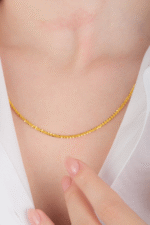 14 Ayar Altın Aynalı Burgu Zincir 233