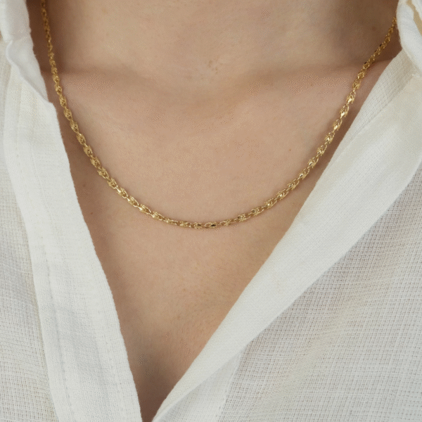 14 Ayar Altın Zincir Kolye 119