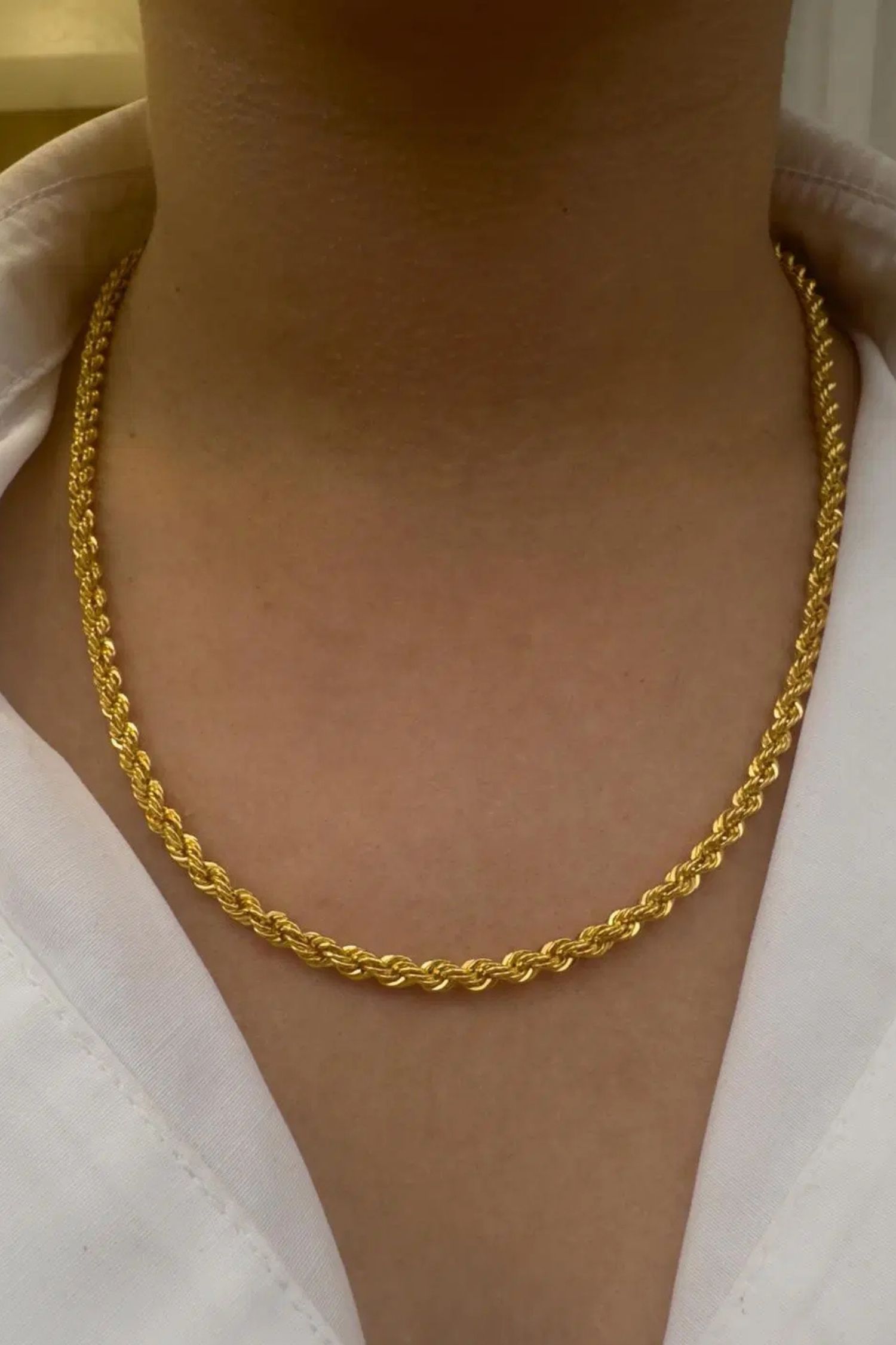 2.jpg 14 Ayar Altın 60 cm Burgu Zincir Kolye 321 - Görsel 1