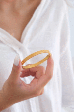 22 Ayar Altın Hasır Desen Kelepçe 64