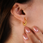 22 Ayar Altın Midye Küpe 613