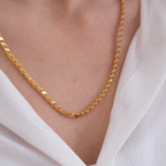 22 Ayar Altın 55 cm Arpa Zincir Kolye 86