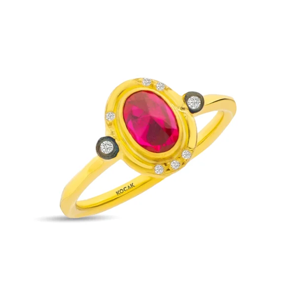 14 Ayar Altın Elvera Yüzük 934