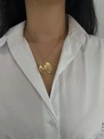 14 Ayar Altın Anka Kuşu Kolye Ucu 565 - Görsel 2