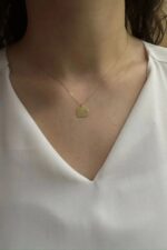 14 Ayar Altın Büyük Kalpli Kolye 681