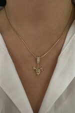14 Ayar Altın Charmlı Anka Kuşu Kolye Ucu 445