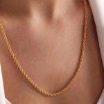 14 Ayar Altın 50 cm Burgu Zincir Kolye 323