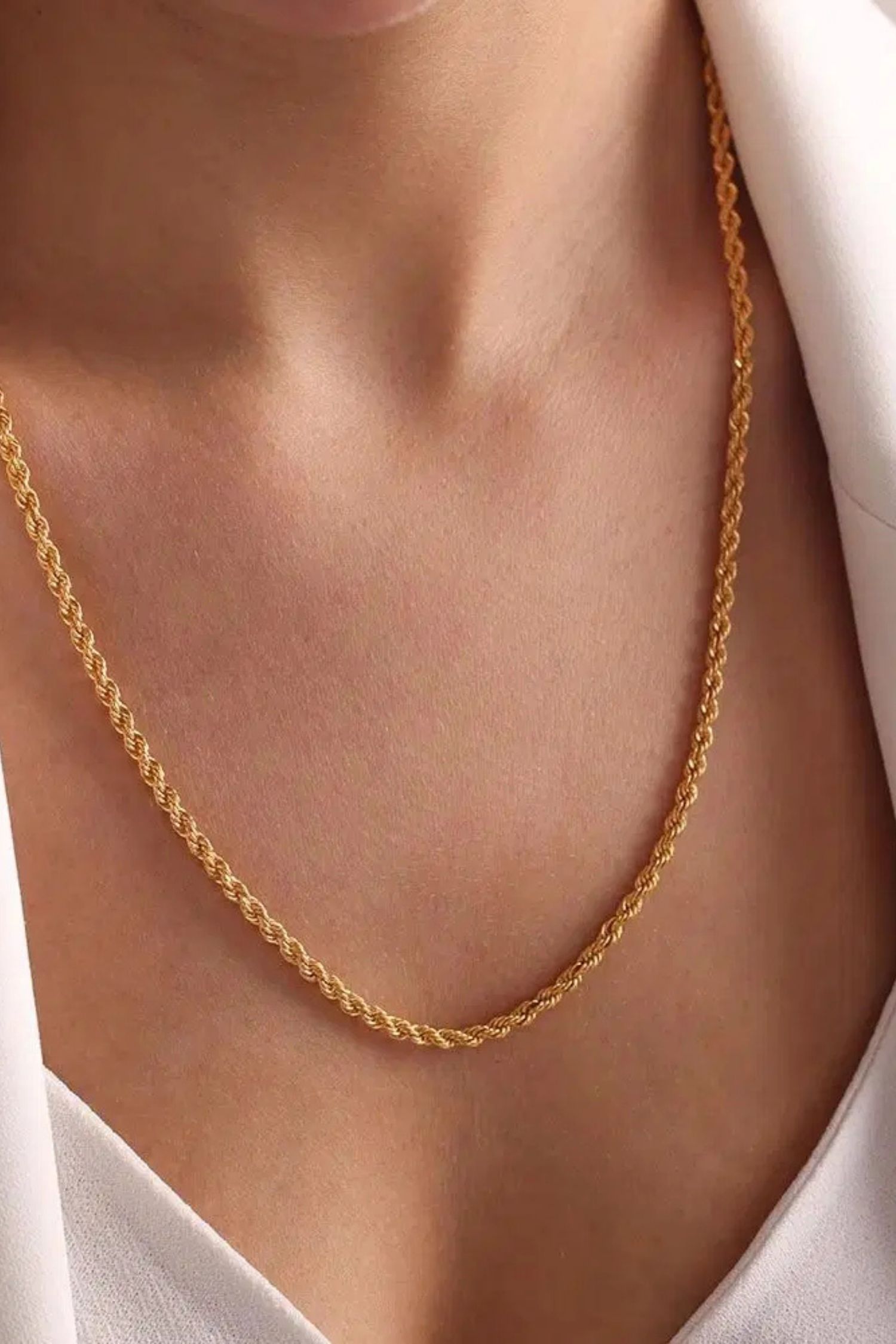 Adsiz-tasarim-2.jpg 14 Ayar Altın 50 cm Burgu Zincir Kolye 323 - Görsel 1