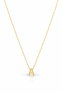 14 Ayar Altın A Harf Kolye 693