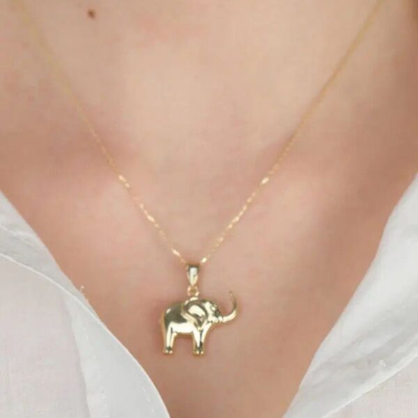 14 Ayar Altın Filli Kolye Ucu 467