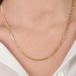 14 Ayar Altın İkili Zincir Kolye 309