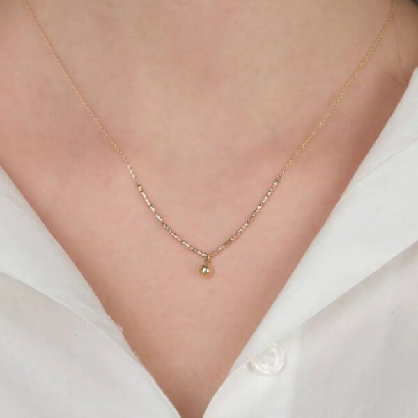 14 Ayar Altın İnce Toplu Kolye