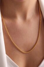 14 Ayar Altın 65 cm Burgu Zincir Kolye 273