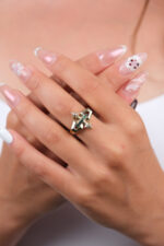 14 Ayar Altın Ok Detay Yüzük 915 - Görsel 4