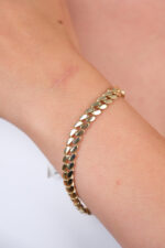 14 Ayar Altın Taşlı Gurmet Zincir 829 - Görsel 3